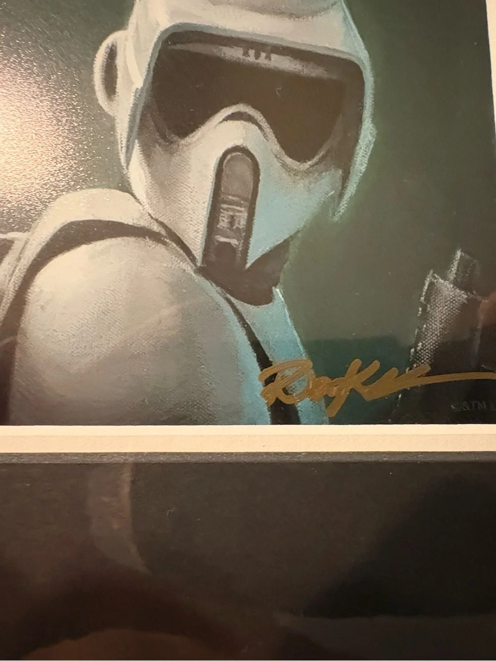 Star Wars Troopers print signed by Rob Kaz